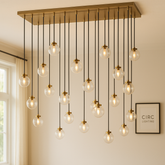 Pearl Rectangular Chandelier 72"